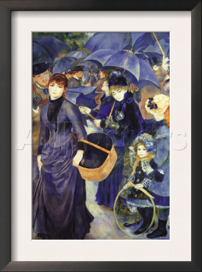 Les Para Pluies - Pierre-Auguste Renoir painting on canvas